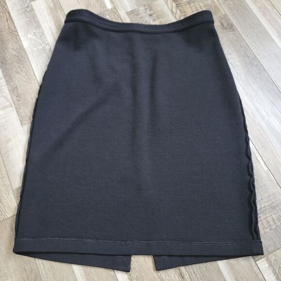 St. John Caviar Wool Blend Skirt Size 8 - Picture 5 of 6